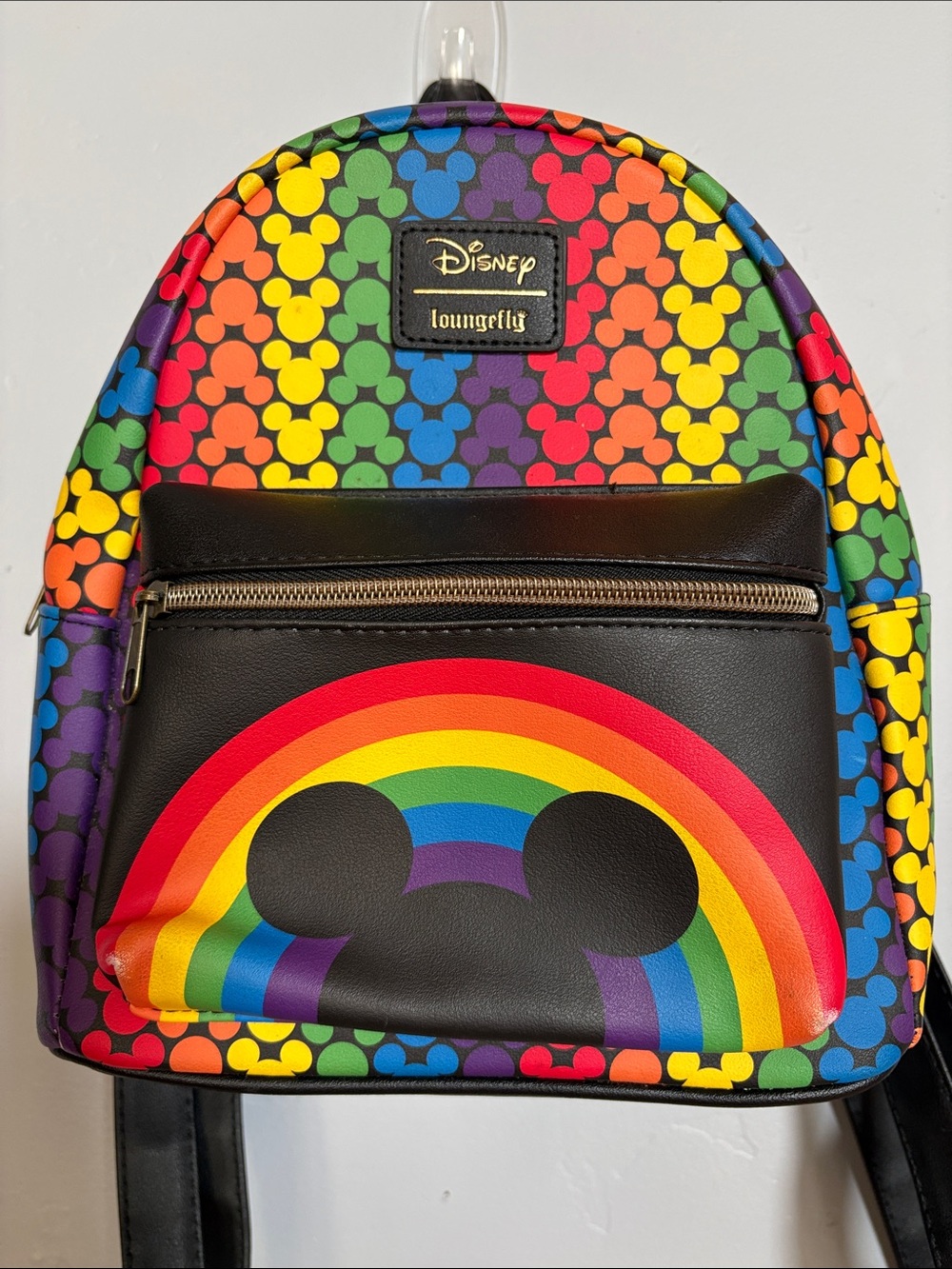 Disney Loungefly Mickey Rainbow Mini Backpack Pride Multicolor